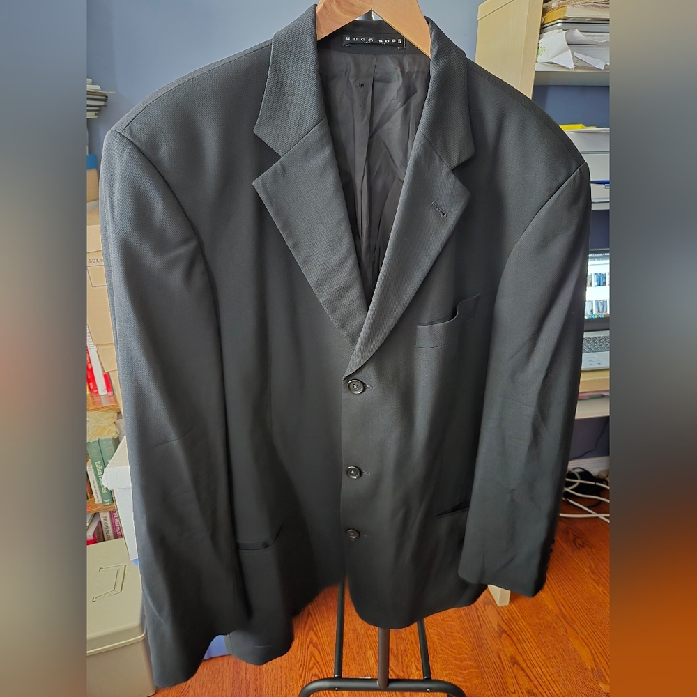 Hugo Boss Men's Black Wool Blazer Size 42R